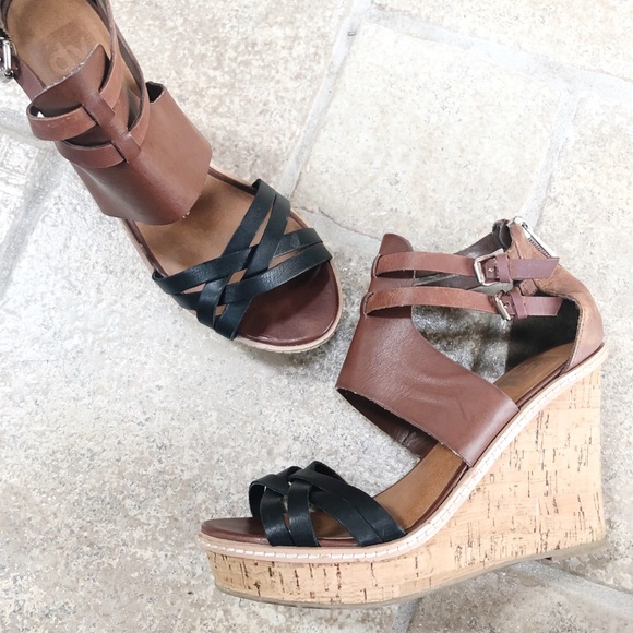 dolce vita cork wedges
